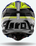 Casque Off-Road Pour Moto Airoh Aviator 3 - Av3H18 Hpc Carbon Bleu Gloss Hima Taille Xl