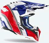 Casque Off-Road Pour Moto Airoh Aviator 3 - Av3H55 Hpc Carbon Rouge Gloss Hima Taille Xl