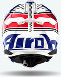 Casque Off-Road Pour Moto Airoh Aviator 3 - Av3H55 Hpc Carbon Rouge Gloss Hima Taille Xs