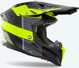 Casque Off-Road Pour Moto Airoh Aviator 3 - Av3M31 Hpc Carbon Jaune Mat Monarch Taille Xl