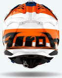 Casque Off-Road Pour Moto Airoh Aviator 3 - Av3M32 Hpc Carbon Orange Gloss Monarch Taille S