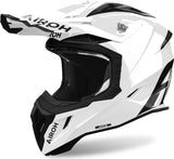 Casque Off-Road Pour Moto Airoh Aviator Ace 2 - Ava214 Composite Carbon Blanc Gloss Color Taille L