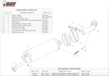 Catalytic Exhaust Tip With Sound Certification Oval Titanium Carbon - Mivv Compatible With Bmw K 1200 R (2005-2008)