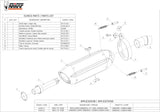 Système D'Échappement Homologué Au Niveau Sonore Suono Acier Noir Carbon - Mivv Compatible Avec Bmw F 800 Gs (2008-2017)