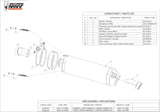 Système D'Échappement Homologué Au Niveau Sonore Oval Carbon Carbon - Mivv Compatible Avec Bmw F 800 Gt (2009-2020)