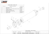 Système D'Échappement Homologué Au Niveau Sonore Oval Carbon Carbon - Mivv Compatible Avec Bmw R 1150 (2000-2006)
