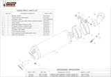 Système D'Échappement Catalytique Avec Homologation Acoustique Oval Carbon Carbon - Mivv Compatible Avec Bmw K 1300 R (2009-2016)