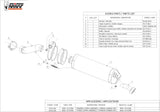 Système D'Échappement Homologué Au Niveau Sonore Oval Titanium Carbon - Mivv Compatible Avec Bmw R 1200 Gs (2010-2012)