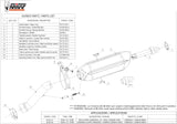 Système D'Échappement Homologué Au Niveau Sonore Suono Acier Noir Carbon - Mivv Compatible Avec Bmw R 1200 Gs Adventure (2010-2012)