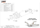 Système D'Échappement Homologué Au Niveau Sonore Oval Carbon Carbon - Mivv Compatible Avec Bmw R 1150 Gs Adventure (1999-2003)