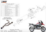 Exhaust Tip With Noise Certification Oval Titanium Carbon - Mivv Compatible With Bmw R 1200 Gs Adventure (2013-2018)