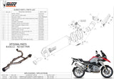 Système D'Échappement Homologué Au Niveau Sonore Oval Titanium Carbon - Mivv Compatible Avec Bmw R 1200 Gs Adventure (2013-2018)