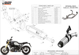 Système D'Échappement Homologué Au Niveau Sonore Suono Acier Carbon - Mivv Compatible Avec Bmw R Nine T 1200 (2014-2020)