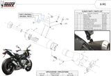 Système D'Échappement Homologué Au Niveau Sonore X-M1 Titanium - Mivv Compatible Avec Bmw S 1000 R (2017-2020)