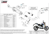 Système D'Échappement Complet Sans Catalyseur Et Homologué Au Niveau Sonore Delta Race Acier Noir Carbon - Mivv Compatible Avec Bmw G 310 R (2018-2024)