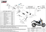 Système D'Échappement Complet Sans Catalyseur Et Homologué Au Niveau Sonore Gppro Acier Noir - Mivv Compatible Avec Bmw G 310 R (2018-2024)