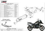 Système D'Échappement Homologué Au Niveau Sonore Speed Edge Acier Noir Carbon - Mivv Compatible Avec Bmw R 1250 Gs (2019-2023)