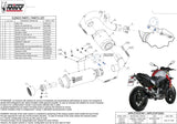 Système D'Échappement Homologué Au Niveau Sonore Gppro Titanium - Mivv Compatible Avec Bmw F 900 R (2020-2024)