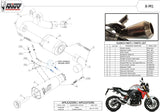 Système D'Échappement Homologué Au Niveau Sonore X-M1 Acier Noir - Mivv Compatible Avec Bmw F 900 R (2020-2024)
