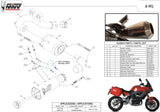 Système D'Échappement Homologué Au Niveau Sonore X-M1 Titanium - Mivv Compatible Avec Bmw F 900 Xr (2020-2024)