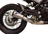 Échappement Sans Homologation Sonore Gp2R-Rht Titanium Aluminium Cap - Termignoni Compatible Avec Benelli Leoncino 500 Trail (2018-2020)