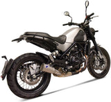 Exhaust Tip Without Sound Certification Gp2R-R Stainless Steel - Termignoni Compatible With Benelli Leoncino 500 Trail (2018-2020)