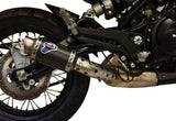 Exhaust Tip Without Sound Certification Gp Carbon - Termignoni Compatible With Benelli Leoncino 500 Trail (2018-2020)