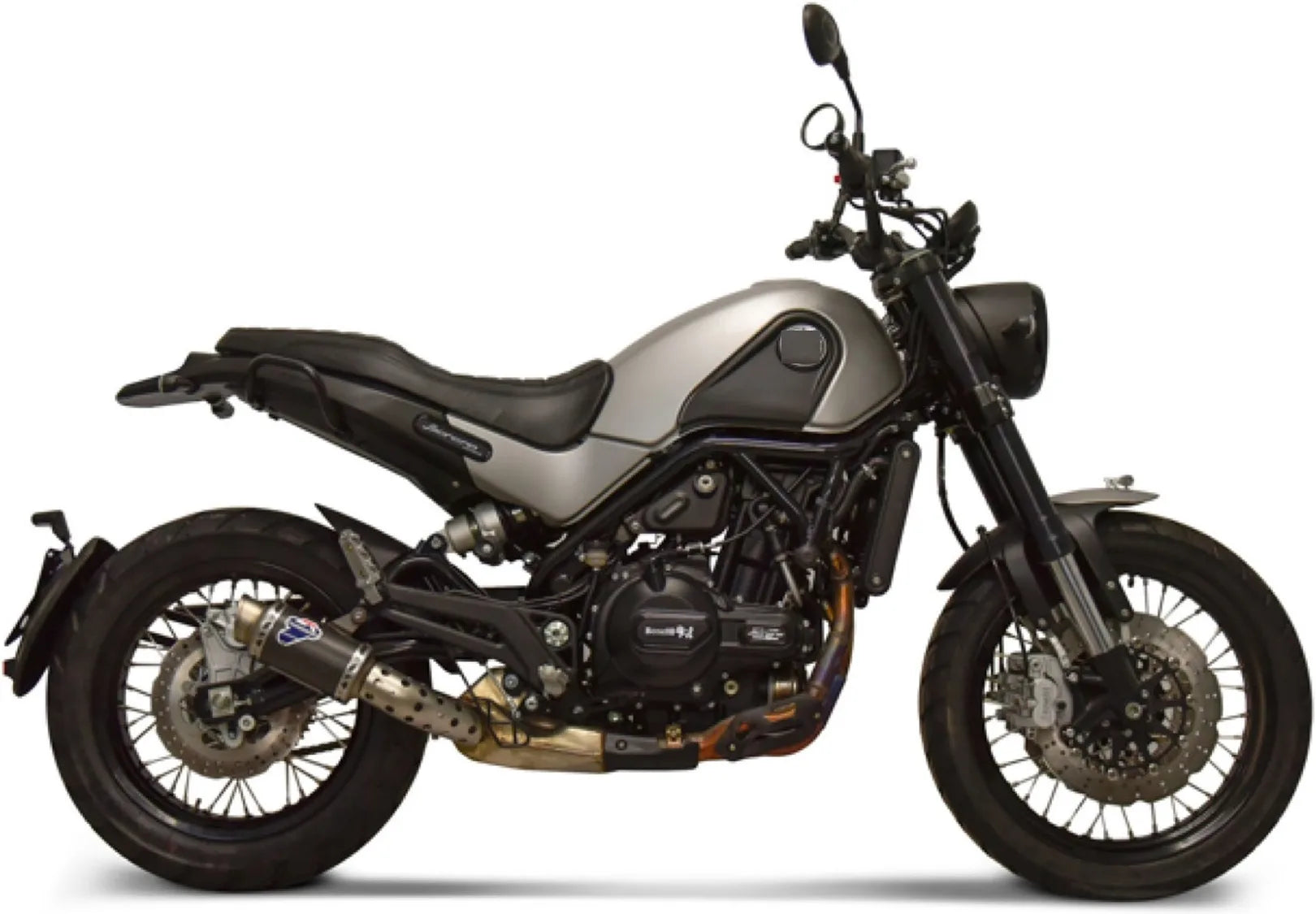 Échappement Sans Homologation Sonore Gp Carbon - Termignoni Compatible Avec Benelli Leoncino 500 Trail (2018-2020)