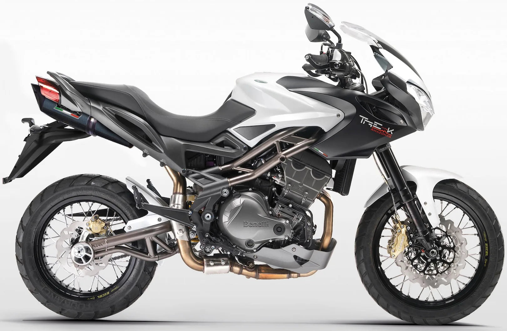 Système D'Échappement Homologué Au Niveau Sonore Tiburon Carbon Look - Gpr Compatible Avec Benelli Tre 1130 K (2006-2016)