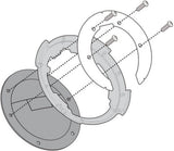 Flange For Fitting The Tanklock Bag - Givi Compatible With Honda Cbf 1000 - St (2010-2014)