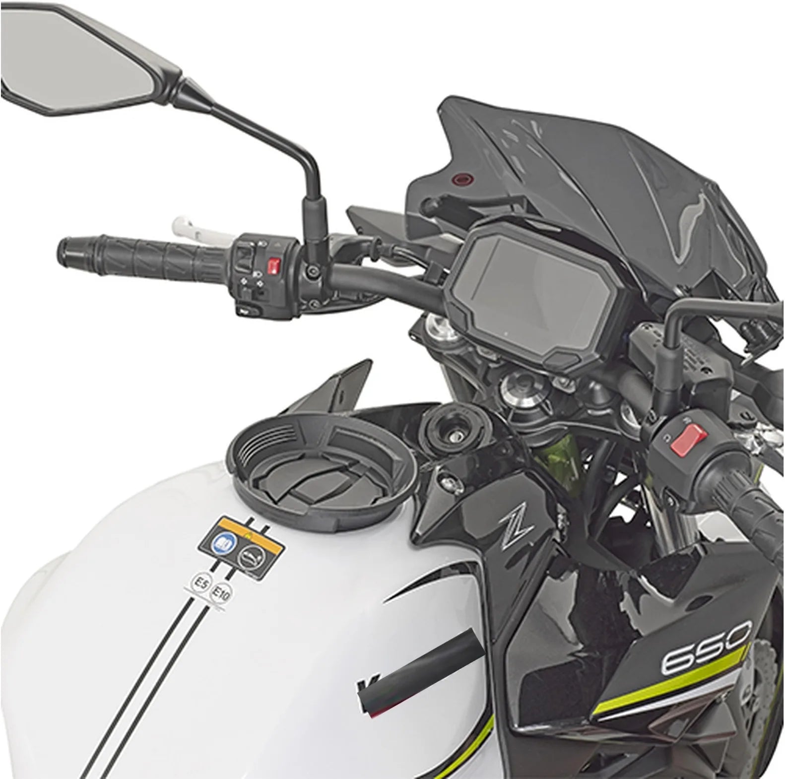 Sacoche Réservoir Tanklock Noir 5 Lt Mt504 Nylon - Givi Compatible Avec Bimota Tera 1000 (2024)