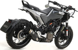 Système D'Échappement Homologué Au Niveau Sonore Gp2 Gp-2 Nichrom Noir Acier - Arrow Special Parts Compatible Avec Husqvarna Vitpilen 401 (2020-2023)