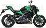 Système D'Échappement Complet Sans Catalyseur Et Homologué Au Niveau Sonore Gp2 Gp-2 Nichrom Noir Acier - Arrow Special Parts Compatible Avec Kawasaki Z 900 (2017-2019)