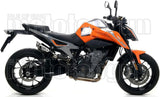 Système D'Échappement Complet Sans Catalyseur Et Homologué Au Niveau Sonore Gp2 Gp-2 Nichrom Noir Acier - Arrow Special Parts Compatible Avec Ktm 890 Duke R (2020-2023)
