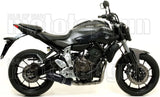 Système D'Échappement Homologué Au Niveau Sonore Jet-Race Nichrom Noir Carbon - Arrow Special Parts Compatible Avec Yamaha Tracer 700 (2020)