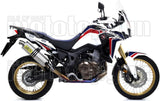 Système D'Échappement Complet Sans Catalyseur Et Homologué Au Niveau Sonore Maxi Race-Tech Aluminium Acier - Arrow Special Parts Compatible Avec Honda Crf 1000 L Africa Twin (2016-2019)