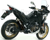 Système D'Échappement Homologué Au Niveau Sonore Maxi Race-Tech Aluminium Noir Acier - Arrow Special Parts Compatible Avec Honda Crf 1100 L Africa Twin Adventure Sports (2020-2023)