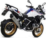 Système D'Échappement Complet Sans Catalyseur Et Homologué Au Niveau Sonore Maxi Race-Tech Titanium Carbon - Arrow Special Parts Compatible Avec Bmw R 1250 Gs (2019-2024)