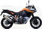 Système D'Échappement Complet Sans Catalyseur Et Homologué Au Niveau Sonore Maxi Race-Tech Titanium Carbon - Arrow Special Parts Compatible Avec Ktm 1190 Adventure (2013-2016)