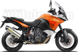 Exhaust Tip With Noise Certification Maxi Race-Tech Titanium Carbon - Arrow Special Parts Compatible With Ktm 1190 Adventure (2013-2016)