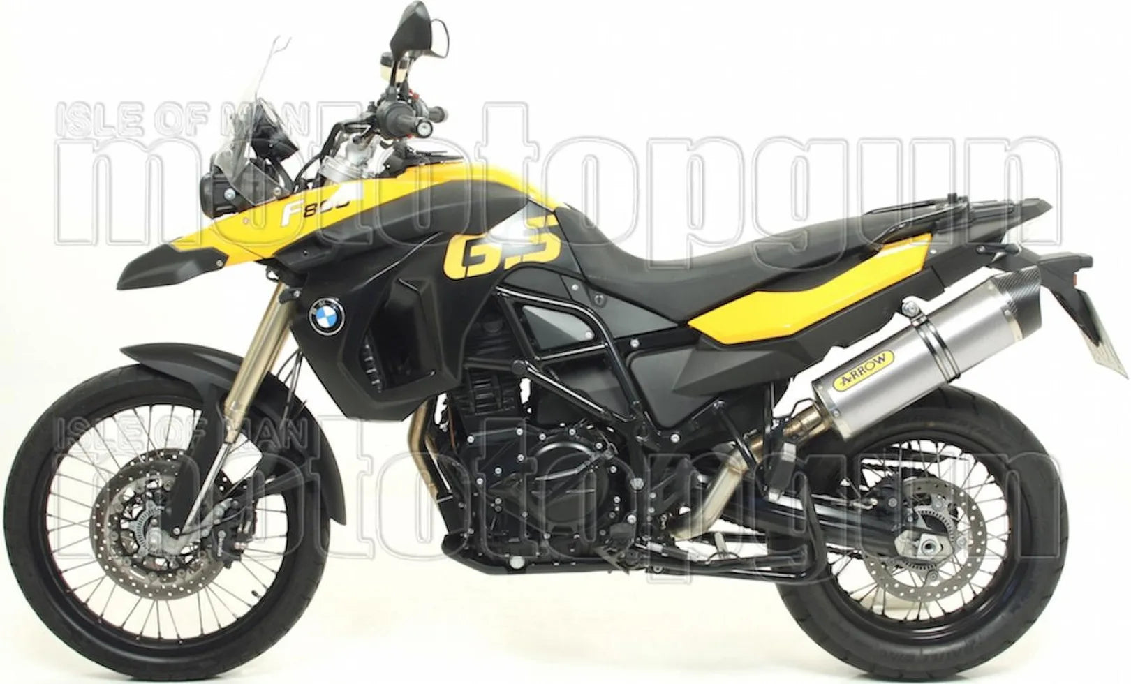 Système D'Échappement Complet Sans Catalyseur Et Homologué Au Niveau Sonore Maxi Race-Tech Aluminium Carbon - Arrow Special Parts Compatible Avec Bmw F 800 Gs (2008-2016)