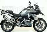Système D'Échappement Homologué Au Niveau Sonore Maxi Race-Tech Aluminium Carbon - Arrow Special Parts Compatible Avec Bmw R 1200 Gs (2013-2018)