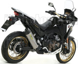Système D'Échappement Complet Sans Catalyseur Et Homologué Au Niveau Sonore Maxi Race-Tech Aluminium Carbon - Arrow Special Parts Compatible Avec Honda Crf 1100 L Africa Twin (2020-2023)