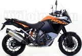 Système D'Échappement Homologué Au Niveau Sonore Maxi Race-Tech Aluminium Carbon - Arrow Special Parts Compatible Avec Ktm 1190 Adventure (2013-2016)