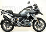 Système D'Échappement Homologué Au Niveau Sonore Maxi Race-Tech Aluminium Noir Carbon - Arrow Special Parts Compatible Avec Bmw R 1200 Gs Adventure (2013-2018)