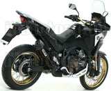 Système D'Échappement Homologué Au Niveau Sonore Maxi Race-Tech Aluminium Noir Carbon - Arrow Special Parts Compatible Avec Honda Crf 1100 L Africa Twin (2024-2026)