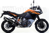 Système D'Échappement Homologué Au Niveau Sonore Maxi Race-Tech Aluminium Noir Carbon - Arrow Special Parts Compatible Avec Ktm 1050 Adventure (2015-2016)