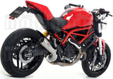 Système D'Échappement Non Catalysé Et Homologué Au Niveau Sonore Pro-Race Nichrom Acier - Arrow Special Parts Compatible Avec Ducati Monster 797 (2017-2018)