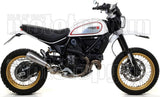 Système D'Échappement Non Catalysé Et Homologué Au Niveau Sonore Pro-Race Nichrom Acier - Arrow Special Parts Compatible Avec Ducati Scrambler 800 Desert Sled (2017-2020)