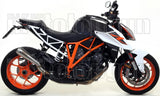 Système D'Échappement Catalytique Avec Homologation Acoustique Pro-Race Nichrom Acier - Arrow Special Parts Compatible Avec Ktm Duke 1290 (2017-2019)